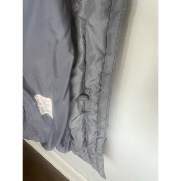 Vintage Windsor Bay S Long Gray Puffer Coat JC Penney Quilted Winter Jacket 70s - Picture 12 of 16